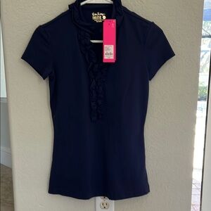 Lilly Pulitzer Ruffle Polo